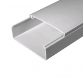 Кабель-канал серый RAL 7035 2-й замок в п/э 80х60 (18м/уп) Промрукав