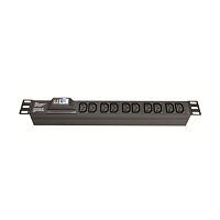 БРП 19" 10A с автоматом 1P Вых: 8хC13, Вх:C14X2м