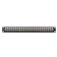 Панель коммутационная Навигатор, наборная, FTP, Кат.6А, 24 порта, 19", 1U