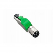 Разъем полевой оконцовки RJ-45 (8P8C) под витую пару, для одножильного кабеля, toolless, категория 6A, экра