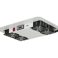 Вентиляторный блокTLK, на 4 вентилятора с терморегулятором и датчиком для шкафов TFA, TFL, TFR, серый