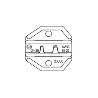 Губки для HT-336FM для обжима D-Sub наконечников (AWG24-30/18-22) DIN 0.25-0.05/1.0-0.5 кв.mm.