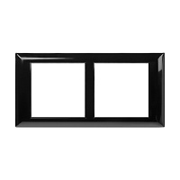 Рамка-суппорт "Avanti" для "In-liner Front", черный, 4 модуля