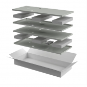 ITK LINEA N Компл. стенок боковых 1000мм шкафа 42U сер.