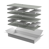 ITK LINEA N Компл. стенок боковых 1000мм шкафа 42U сер.