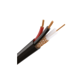 Кабель комбинированный для систем видеонаблюдения на базе РК 75-2-122 КВК-П-2x0.75м внешний (200м) (КВК-П-2x0,75М)