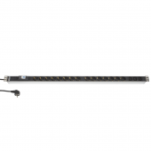 Блок розеток, 15 розеток + 3 х IEC320 C13, 16 A, автомат, шнур 2.5м (1024 x 44.4 x 44.4 мм)