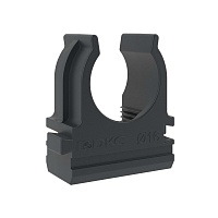 Держатель с защелкой, д.25мм, черный