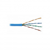 Кабель Суприм U/UTP, 4 пары, Кат.6 (Класс E), 250 МГц, AWG 23, внутренний, LSZH нг(A)-HF, синий, катушка 500 м