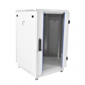 Шкаф телекоммуникационный напольный 18U (600х600) дверь стекло