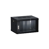 Шкаф настенный 19" TERACOM PRO 9U 600х450 мм дверь стеклянная с замком-ручкой чёрный