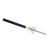 Кабель волоконно-оптический 50/125 (OM2) многомодовый, 2 волокна, плотное буферное покрытие (tight buffer), внутр/внеш , LSZH, черный