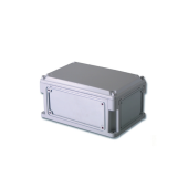 Корпус IP67,400х200х146 (выс.крышки 21),стнк.выбв.флнц.,непрозр.крыш.