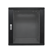 Шкаф настенный 19" TERACOM PRO 12U 600х600 мм дверь стеклянная с замком-ручкой чёрный