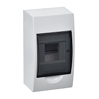 Корпус пластиковый ЩРН-П-4 черн. прозр. дверь IP41 GENERICA