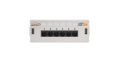 Коммутационная панель NIKOMAX настенная, 6 портов, Кат.5е (Класс D), 100МГц, RJ45/8P8C, 110, T568A/B, неэкранированная, светло-серая - гарантия: 5 лет