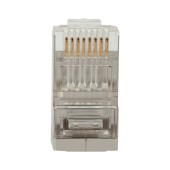 Коннектор (вилка) FTP кат.6 8P8C универсальная, 15U", 3 зубца, упак 100 шт