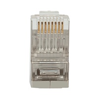 Коннектор (вилка) FTP кат.6 8P8C универсальная, 15U", 3 зубца, упак 100 шт