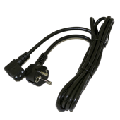 Кабель питания компьютера (Schuko+C13 (угловая)) (3x1.0), 10A, угловая вилка, 3м, цвет черный