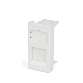 Вставка 45x22,5 (аналог Mosaic) для 1 модуля формата Keystone Jack, со шторкой