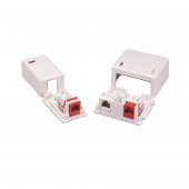 LUE-MB1-5EU-WH LU Настенная розетка 1 порт PCB, Кат.5e, UTP, RJ45, серия Supreme
