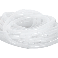 Лента NIKOMAX спиральная для организации и защиты кабельных пучков, диаметр 19мм, толщина 2мм, для пучка до 100мм, белая, 10м