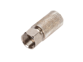 Коннектор NETLAN F-типа для коаксиальных кабелей RG11, без пина, накручивающийся, металлик, уп-ка 100 шт.