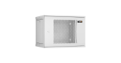 Настенный разборный шкаф NIKOMAX 19", 9U, перфорированная дверь, Ш600хВ436хГ450мм, 1 пара монтажных направляющих, серый