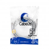 Патч-корд F/UTP, категория 6, 2xRJ45/8p8c, экранированный, серый, LSZH, 3м