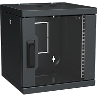 ITK LINEA WS Шкаф 10" 6U 320х310мм дверь стекл. черн.