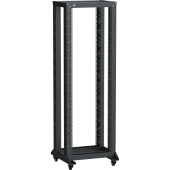 ITK LINEA F Стойка 2-рамная на рол. 24U 600х600мм черная