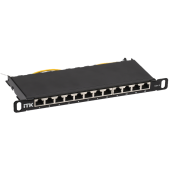 ITK 0,5U патч-панель кат.6 STP 12 портов 10" Dual IDC