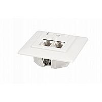 Розетка RJ-45, двойная, категория 5e, внутренняя