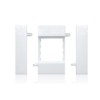 Модульный суппорт для монтажа механизмов 45х45 в короба с крышкой 75 мм