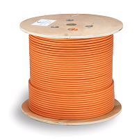 Кабель витая пара экранированная FTP (F/UTP), категория 6, 4 пары (23 AWG), одножильный (305 м)