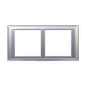 Рамка-суппорт "Avanti" для "In-liner Front",  серебристый металлик, 4модуля