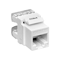 Модуль Keystone TERACOM PRO Cat.6 RJ-45 неэкранированный 110 IDC 180 градусов белый