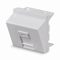 Вставка 45x45 (Mosaic) для 1 модуля формата Keystone Jack, угловая