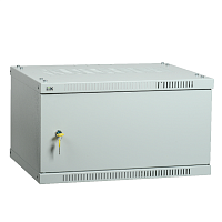 ITK Шкаф LINEA WE 6U 550x350мм дверь металл серый