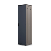Шкаф телекоммуникационный напольный 19", 47U (800x800), ШТ-НП-М-47U-800-800-М-Ч, передняя дверь металл, черный ССД