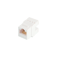 Модуль-вставка NIKOMAX типа Keystone Essential Line, Кат.6 (Класс E), 250МГц, RJ45/8P8C, 110/KRONE, T568A/B, 180 градусов, неэкранированный, белый - г