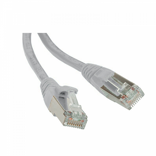 Hyperline PC-LPM-STP-RJ45-RJ45-C5e-3M-LSZH-GY Патч-корд F/UTP, экранированный, Cat.5e, LSZH, 3 м, се