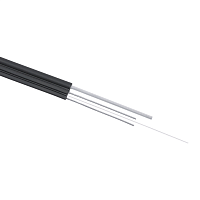 Кабель волоконно-оптический 9/125 одномодовый, 4 волокна, усилен двумя стальными проволоками, FTTH (fiber to the 