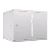 Шкаф телекоммуникационный настенный 19" 9U, серия LIGHT разборный, дверь металл, цвет серый