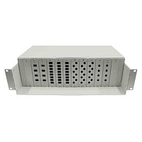 Кросс оптический стоечный, 19, до 96 портов SC(DLC), кассета - 3шт., серы