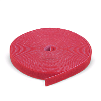 Лента (липучка) в рулоне, ширина 9 мм, длина 5 м, красная