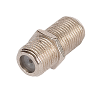 Кабельный соединитель NETLAN, F-F типа, металлик, уп-ка 100 шт.