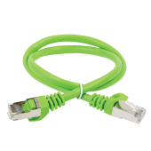 ITK Коммутационный шнур кат. 6А S/FTP LSZH 0,5м зеленый