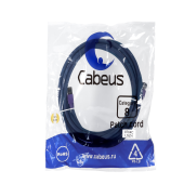 Патч-корд S/FTP, категория 8 (40G, 2000 MHz), 2xRJ45/8p8c, экранированный, синий, LSZH, 3 м