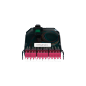 Кассета NIKOMAX волоконно-оптическая, для MTP/MPO кросса, 1 слот, многомодовая 50/125 мкм, стандарта OM4, 1xMTP/male - 12xLC/UPC, полярность А, премиу
